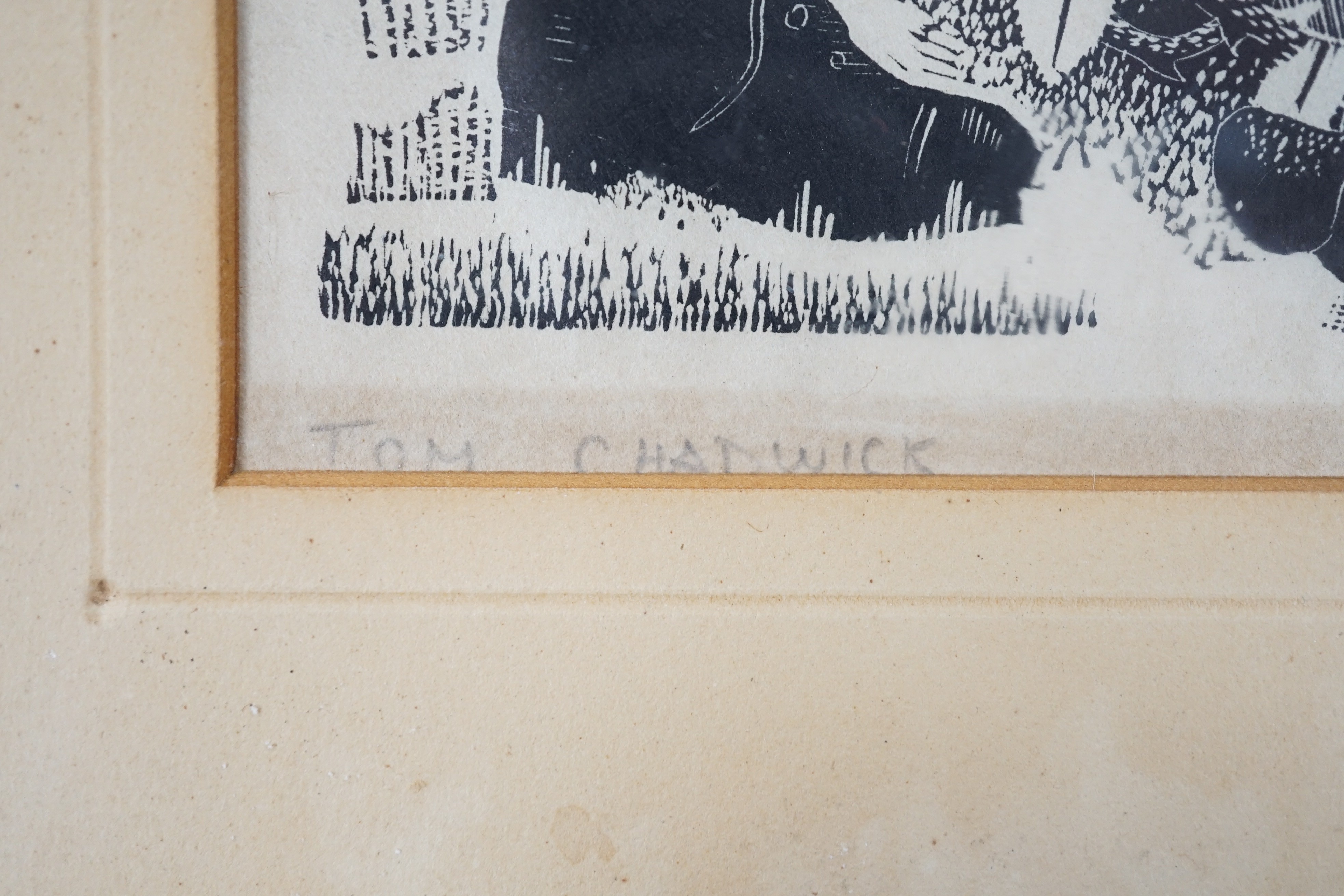 Clifford Webb RBA, RE (1895-1972) and Tom Chadwick (1914-1942), two wood engravings, 'Blacksmiths', 5/50 and 'When Fish Flew and Forests Walked', both signed in pencil, 18 x 21cm and 26.5 x 21cm